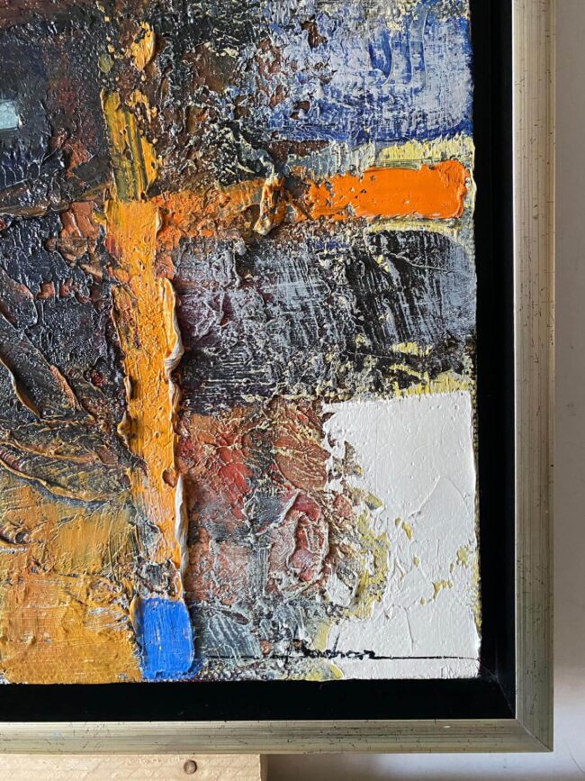 Mykola Bodnar – Abstrakt II, olej na plátne