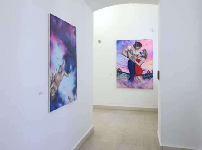 Paulína Halasová - figuratívna maľba, kombinovaná technika, akrylový obraz na stenu
