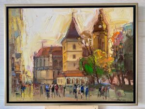 Mykola Bodnar – Košice II, olej na plátne