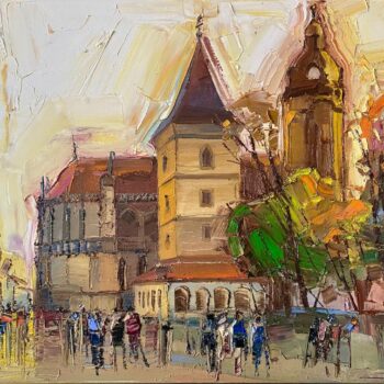 Mykola Bodnar – Košice II, olej na plátne