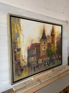 Mykola Bodnar – Košice II, olej na plátne