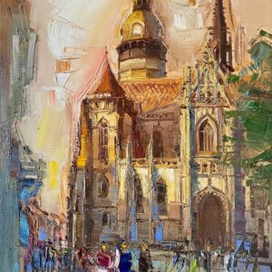 Mykola Bodnar – Košice III, olej na plátne