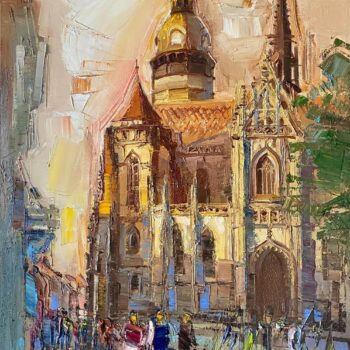 Mykola Bodnar – Košice III, olej na plátne