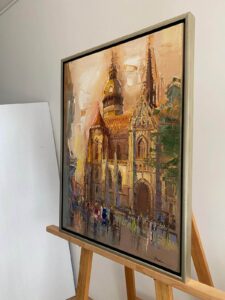 Mykola Bodnar – Košice III, olej na plátne