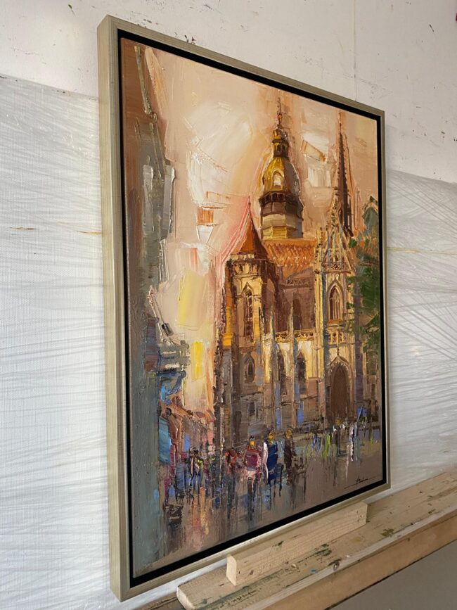 Mykola Bodnar – Košice III, olej na plátne