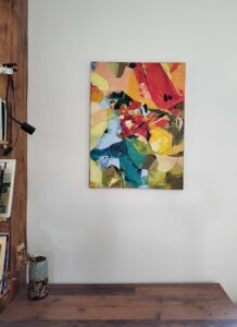Andrea Ribovičová – Energia ženy, akryl