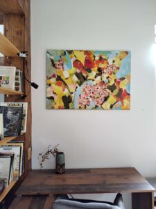 Andrea Ribovičová – Pod čeresnou, akryl
