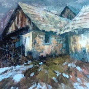 Milan Laciak –⁠⁠⁠⁠⁠⁠ Ešte stále stoja, akryl