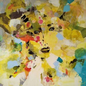 Andrea Ribovičová – Lemon Lady, akryl