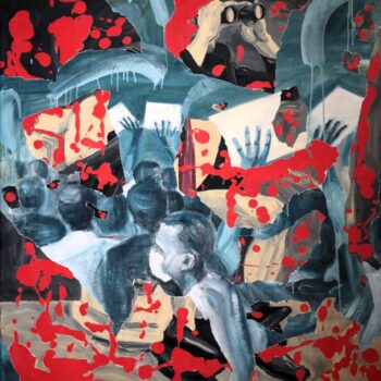 Roman Ďurček – Disharmónia II, akryl