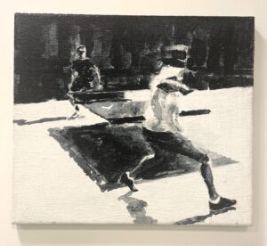 Roman Ďurček – Stolný tenis, akryl