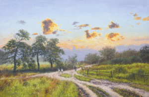 Michal Sabo Balog – Cestou na pastvisko, olej na plátne