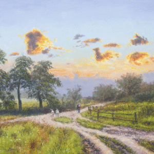 Michal Sabo Balog – Cestou na pastvisko, olej na plátne