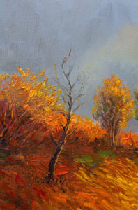 Michal Sabo Balog – Karpaty 2, olej na na plátne