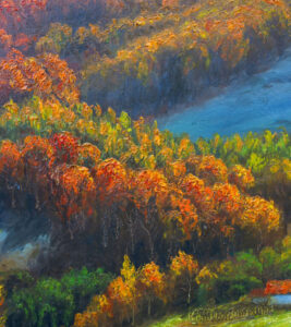 Michal Sabo Balog – Karpaty 3, olej na na plátne