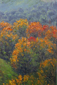 Michal Sabo Balog – Karpaty 4, olej na na plátne