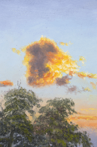 Michal Sabo Balog – Cestou na pastvisko, olej na plátne