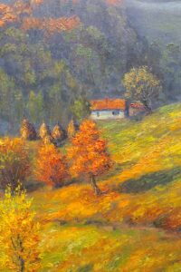 Michal Sabo Balog – Karpaty 10, olej na plátne