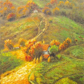 Michal Sabo Balog – Karpaty 9, olej na plátne