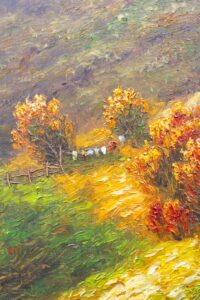 Michal Sabo Balog – Karpaty 9, olej na plátne